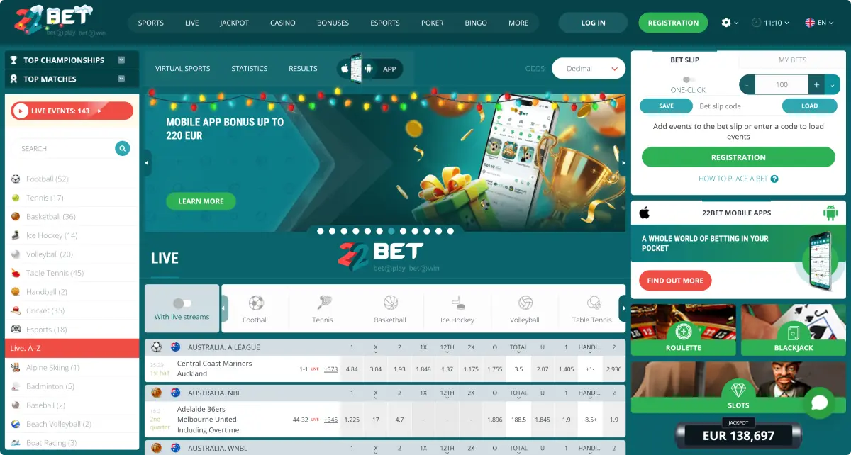 22Bet Bonusser Og Kampagner 22Bet Bonusser Og Kampagner